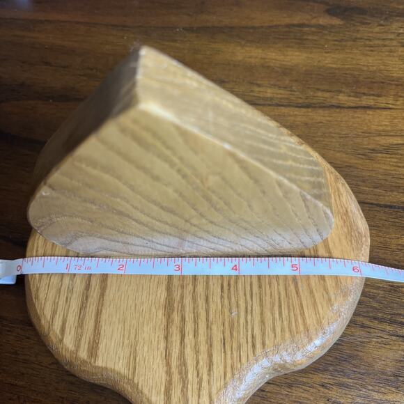 Wooden Heart Cross Shelf Handmade With Character, Primitive Cottage Aesthetic - Picture 9 of 9